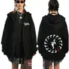 Moletom com Zíper My Chemical Romance Mcr Dead Parade Preto Punk Emo Rock Moletom com Zíper Moda Masculina