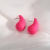 Pendientes de gorro con gotas de agua de color caramelo, pendientes de pintura en aerosol de estilo europeo y americano, joyería transfronteriza para mujer.