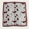 Pañuelo cuadrado pequeño de lujo ligero de estilo francés con estampado, accesorio versátil de moda, pañuelo para el pelo para mujer, pañuelo de cuello patchwork floral