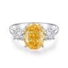 Anillo de Esmeralda de Plata Esterlina S925 para Mujer Diamante de Alto Carbono Corte Raydean Corte Flor de Hielo Corte Huevo de Paloma Zircón Venta al por Mayor en Vivo