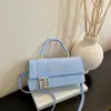 Bolso Pequeño Cuadrado de Mano de Gama Alta para Mujer de Comercio Exterior Nuevo Estilo Moderno Versátil Bolso de Hombro Único Bolso Cruzado Simple para Viajes Diarios Bolso para Mujer
