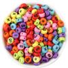 Cuentas Acrílicas Oblatas con Símbolo Color Fondo Negro Símbolo Cuentas Sueltas Hechas a Mano DIY Pulsera Collar Accesorios de Joyería con Cuentas