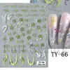 Belleza Completa Transfronterizo Nuevo Arte de Uñas Pegatinas en Relieve Copo de Nieve Navideño Papá Noel Hombre de Jengibre Pegatinas para Arte de Uñas
