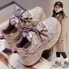 Zapatos para Niñas 2026 Otoño Nuevos Tenis de Malla Transpirable para Niñas Zapatos para Correr para Niños Mayores Zapatos de Malla de Papá Princesa