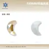 5*8mm Forma de Luna Diamantes Planos Fondo Diamante Joyería Accesorios Vidrio Uñas Arte Diamante Usable Uña Cristal Accesorios Diamante Mayoreo