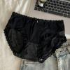 Entrega de una pieza Nueva ropa interior de encaje para mujer, sexy, fina, transparente, transpirable, de verano, estilo puro, calzoncillos de realce de cadera