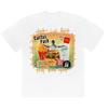 Scott Travis Scott nome conjunto hambúrguer batatas fritas rap hip hop estilo hip hop europeu e americano marca de moda T-shirt