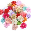 10 Cintas de Satén Hechas a Mano para Manualidades con Anís de Diamante Flores Pequeñas Flor Bordada a Mano Accesorios Decorativos para Ropa y Tocados DIY