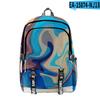 Bolsa de Viagem Estudante Escolar Bolsa de Viagem Tie-Dye Gradiente de Cor Nova Chama Estampa Digital 3D Transfronteiriça