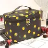 Nova Bolsa de Maquiagem Portátil Ins Feminina Lona Viagem Fofa Portátil Multifuncional Bolsa de Armazenamento de Cosméticos