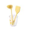 Espátula Pequena de Silicone, Colher de Sopa, Conjunto para Assar, Espátula Doméstica Antiaderente, Colher para Suplemento Alimentar para Bebê, Novo Estilo