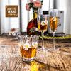 Vidro de água martelado artificial soprado hexágono de vinho ondulado vidro de cristal de champanhe vidro pintado à mão Phnom Penh Glass personalização
