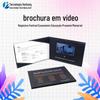 Venda por atacado cartão de papel rígido de 7 polegadas LCD HD player promoção comercial vídeo cartão de saudação brochura eletrônica digital