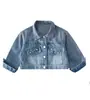 Conjunto de Dos Piezas Falda de Mezclilla con Tul de Niña Elsa Comercio Exterior 2026 Otoño Nuevo Estilo Coreano Moda Atuendo de Elsa Ropa de Moda Infantil