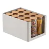 Caja de almacenamiento para gabinete, cajón de cocina de ángulo recto, caja organizadora rectangular de plástico, cesta de almacenamiento para artículos diversos de escritorio y bocadillos