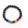AliExpress venda quente universo galáxia Sistema Solar oito planetas pulseira estrela guardiã contas de pedra natural pulseira para mulheres