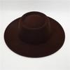 Sombrero de Copa Vintage Francés Cóncavo-convexo para Mujer de Lana de Color Sólido Otoño e Invierno Sombrero Europeo y Americano de Ala Ancha Sombrero de Fieltro Cálido Sombrero de Caballero para Hombre