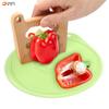 Cuchillo de plástico para frutas para niños, pelador, jardín de infantes, educación temprana, no es fácil lastimar las manos, tabla de cortar, cuchillo para pasteles, molde para galletas, juego