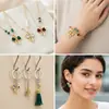 Colgante de Corazón Incrustado Mariposa de Circonita Combinado Estilo Ins Pulsera Hecha a Mano para Niñas Collar Accesorios de Joyería Venta al por Mayor