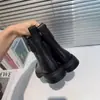 Botines retro de moda para otoño, nueva colección 2026, para mujer, de suela plana, estilo británico, negros, brillantes, de suela gruesa, botas Martin que aumentan la altura