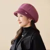 Nuevo Estilo Otoño e Invierno Sombrero de Piel de Conejo para Madres de Mediana Edad y Mayores, Sombrero Cálido y de Moda de Terciopelo para Protección de Orejas para Personas Mayores Venta al por Mayor
