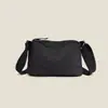 Bolso Cruzado Casual Ligero de Múltiples Capas para Mujer, Nuevo Estilo, Simple, Moderno, con Correa Ancha al Hombro, Bolso Impermeable de Tela de Nylon