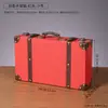 Caja de Madera Portátil de Cuero Retro Caja de Almacenamiento Caja para Colección de Joyas Adornos de Decoración para el Hogar Accesorios para Fotografía Madera Portátil