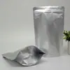 Bolsa autosoportante de aluminio puro autosellante bolsa sellada para té bolsa de papel de aluminio en blanco para punto bolsa de embalaje a prueba de humedad para polvo de alimentos
