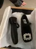 EM. Elegantes Zapatos Mary Jane Ji para Mujer, Zapatos Cuadrados con Piel Sintética y Pedrería Estilo Francés para la Noche, Forrados de Borrego, Zapatos Planos de Invierno para Mujer