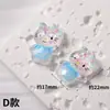 Accesorios de gato de dibujos animados materiales resina accesorios DIY accesorios para la cabeza de niños juguetes pegamento AB parches luminosos de dibujos animados