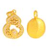 Pu Zuojiu não desbota ouro diy acessórios lótus bergamota duas gerações feliz nove caudas raposa pingente pulseira colar acessórios