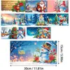 Tarjetas de Felicitación Navideñas Populares Transfronterizas Multiserie Hechas a Mano con Diamantes Juego de 9 Piezas con Sobres Pegatina de Diamante Dibujos Animados Juego de 6 Piezas