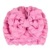 Gorro Fetal para Comercio Exterior de Bebé Color Sólido Tela de Burbujas Lazo Grande Gorro Indio Protegiendo la Fontanela Suéter para Bebé 6 Colores