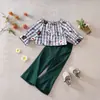 Conjunto de Moletom Novo para Meninas Primavera e Outono Blusa de Manga Longa com Letras Calça Pantalona Estampada de Leopardo Conjunto de Duas Peças Roupas Infantis Q