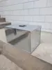 Caixa de estanho galvanizado espessado, caixa de ferramentas, caixa de armazenamento, baú de armazenamento com fechadura