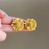 Pendientes de Flor Dopamina Coloridos de Primavera 2026 Nueva Moda Estilo Fresco Pendientes de Botón Accesorios Exquisitos Personalizados para Mujeres