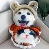 Almohada Manta Dos en Uno Imprimible Mascota Gato y Perro Almohada Foto Logotipo Siesta Abrazo Compañía Regalo Promocional Corporativo
