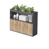 Gabinete de oficina con ranuras para flores, gabinete bajo, gabinete de oficina de madera, gabinete divisorio, gabinete para plantas verdes, archivador, gabinete de almacenamiento, archivador de té