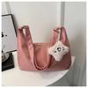 Bolso Cruzado Ins para Mujer Nueva Moda Primavera y Verano 2024 Bolso Tote Retro Estilo Académico Casual Gran Capacidad