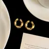 Diseño de Nicho de Gama Alta Metal Mate Pendientes Grandes Mate Pendientes de Cadena Elegantes Pendientes con Estilo Fresco para Mujer
