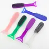 Peine Raspador de Sirena, Peine para Peinar el Cabello, Dientes de Nylon, Antideslizante, Peine Antiestático para el Cabello, Peine de Masaje Raspador de Doble Propósito para el Cuidado del Cabello