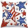 Capa de Almofada Popular Temu Dia da Independência Estrela Caminhão Estampado Material Linho Feriado Americano Sofá Almofada Decorativa