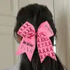 Cinta Rosa de Nuevo Estilo Transfronteriza Día de Concientización sobre el Cáncer de Mama Lazo para el Cabello Elástico Alto Versátil Accesorio para el Cabello Fabricante Mayorista