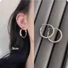Brincos de Coração com Laço em Prata de Lei 925 para Mulheres, Design Exclusivo, Brincos de Luxo, Acessórios Simples e Amigáveis à Pele