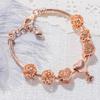 Pulseira de Miçangas DIY Dourado Rosé Estilo Sudeste Asiático Versátil Acessório de Pulseira Estilo Fresco de Celebridade da Internet