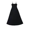 Vestido Maxi Estilo Chica Sexy Caliente, Ajustado que Favorece la Figura, con Tirantes Finos, Nuevo Tendencia de Verano para Vacaciones