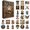 2026 Transfronterizo Halloween y Navidad Nuevas Llegadas Calendario de Cuenta Regresiva de Adviento Caja Sorpresa Colgante Plano de Acrílico Regalo