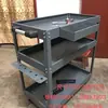 Carro de Herramientas Móvil Carrito de Mano para Mantenimiento de Reparación Automotriz Carro de Almacenamiento de Caja de Herramientas Carrito de Empuje y Tracción Carrito Pequeño para Reparación Automotriz con Ruedas Empujar