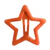 Presilha de Cabelo Estrela de Cinco Pontas Simples Estilo Coreano Infantil Cor de Doce Presilha de Bebê Gota de Óleo Headwear Lateral Presilha Lateral Acessórios de Cabelo ins