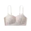 Novo Sutiã de Renda Divertido Desejo Puro para Meninas Anti-Exposição Tomara-que-caia Sutiã Faixa Costas Bonitas Push-Up Lingerie Feminina Peito Pequeno Parece Maior